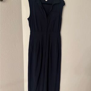 Athleta Navy Maxi Jumpsuit